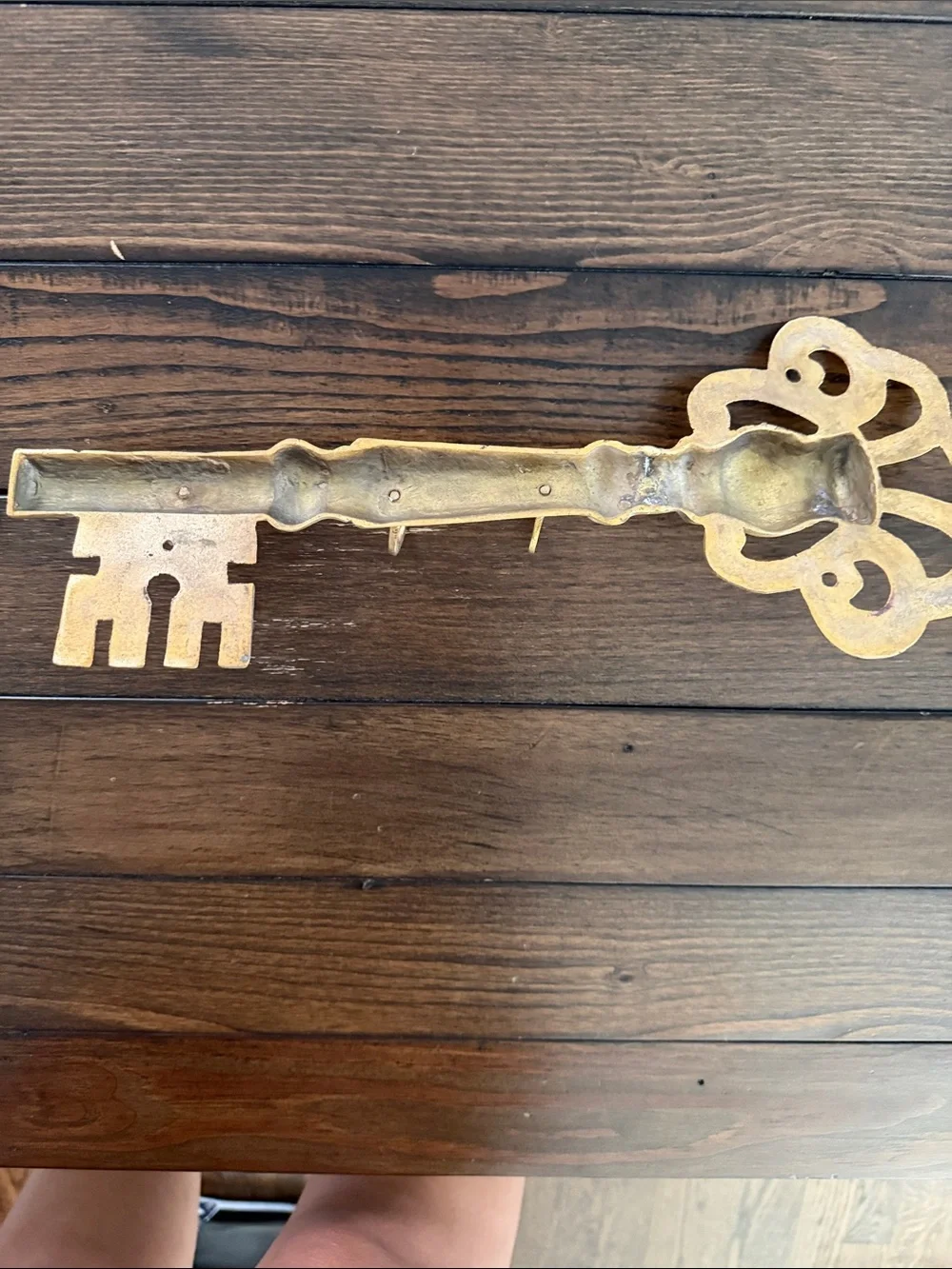Rustic Vintage Brass Key Holder Antique Look Entryway Key Organizer